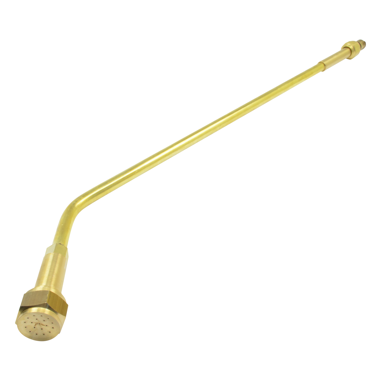 Anwärmbrenner aus Messing mit langem gebogenem Rohr und Düsenscheibe