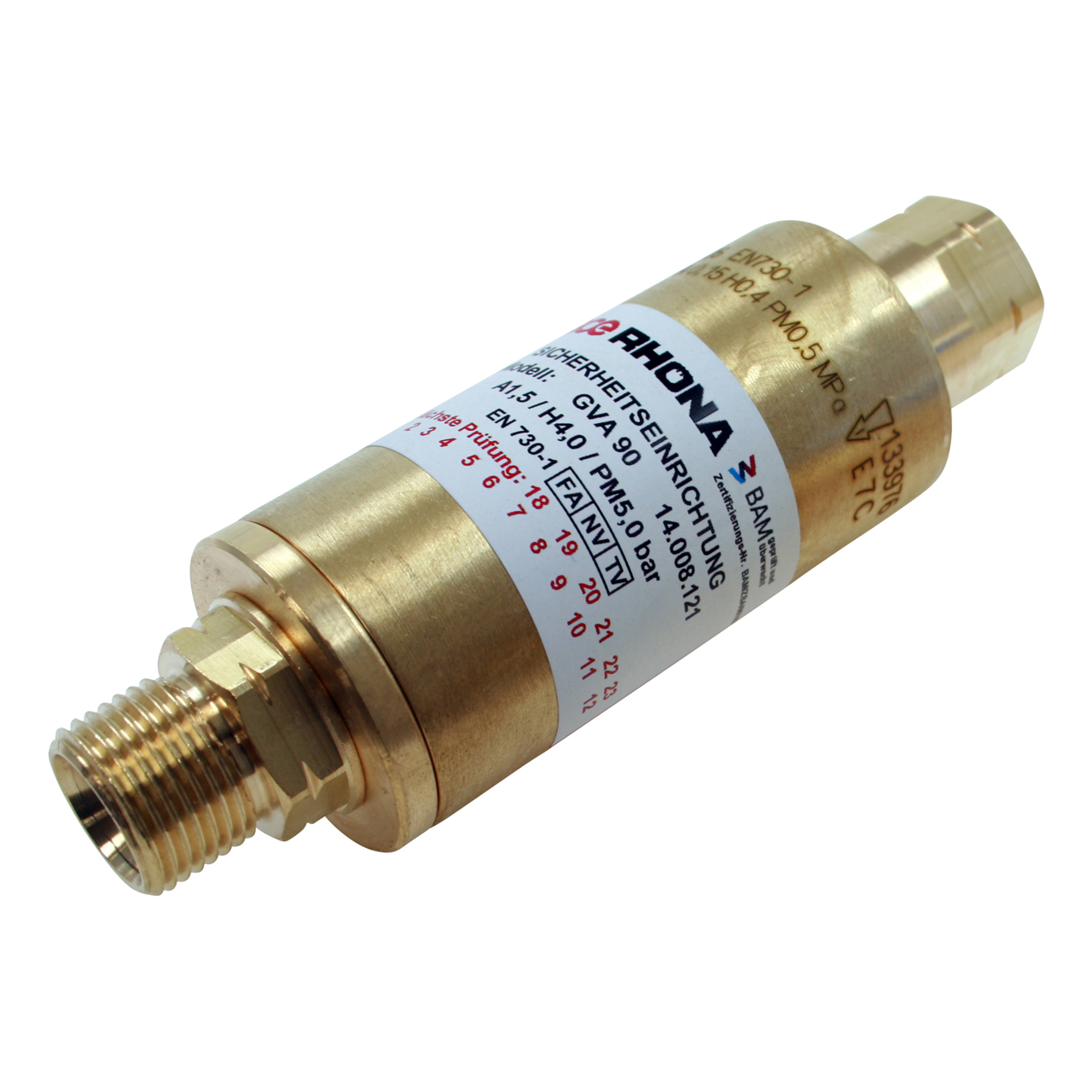 Sicherheitseinrichtung Druckminderer DG91N, Allgas 1/2" LH