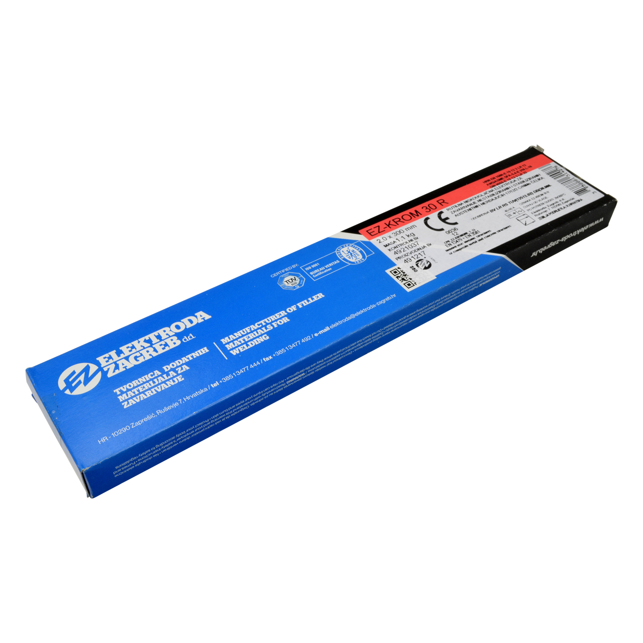 Verpackung mit Stabelektroden EZ-KROM 30 R von Elektroda Zagreb, 2,0 x 300 mm, Edelstahl V2A 316L