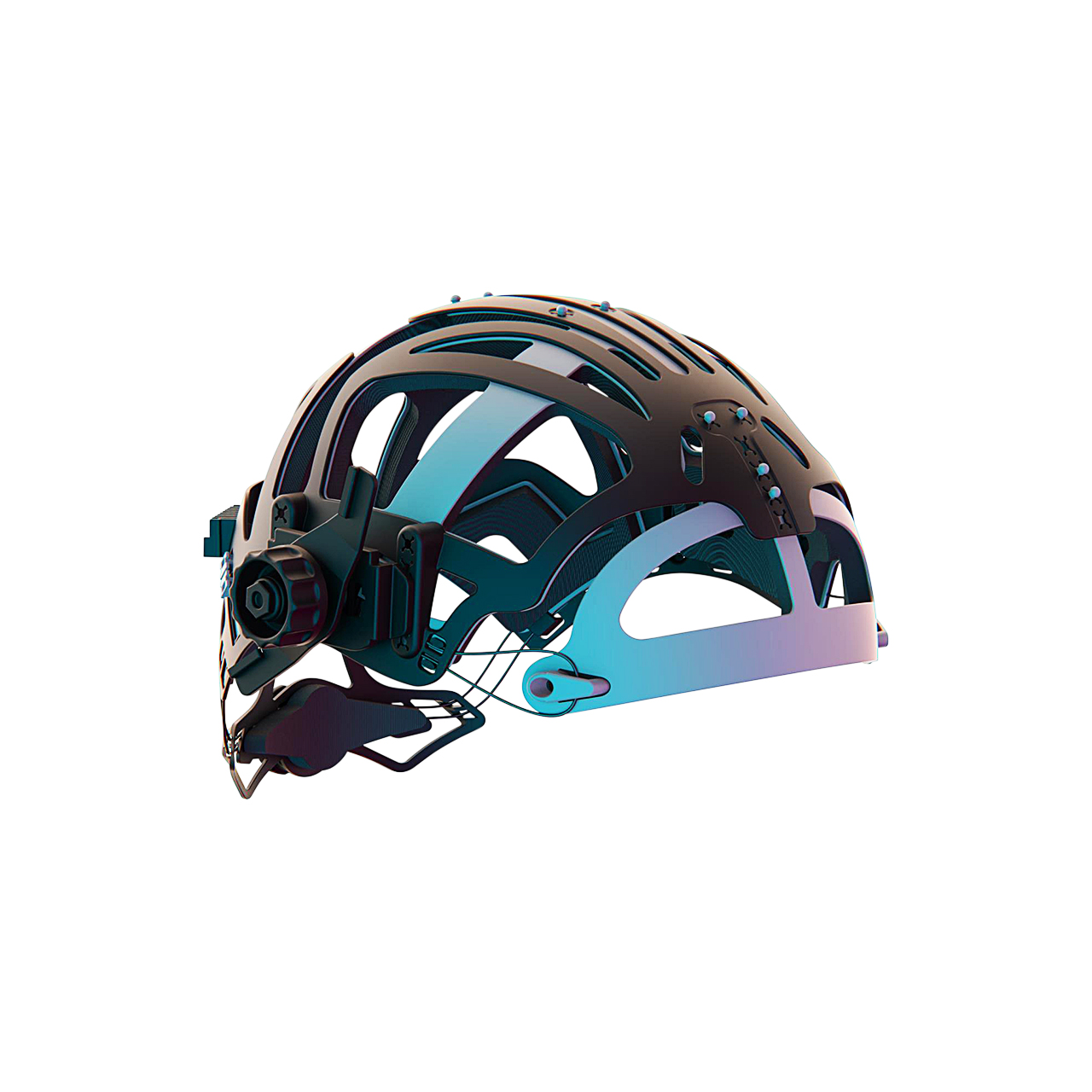 Kopfhalterung für Schweißhelm Optrel ISOFIT mit verstellbarem Riemen und Drehverschluss