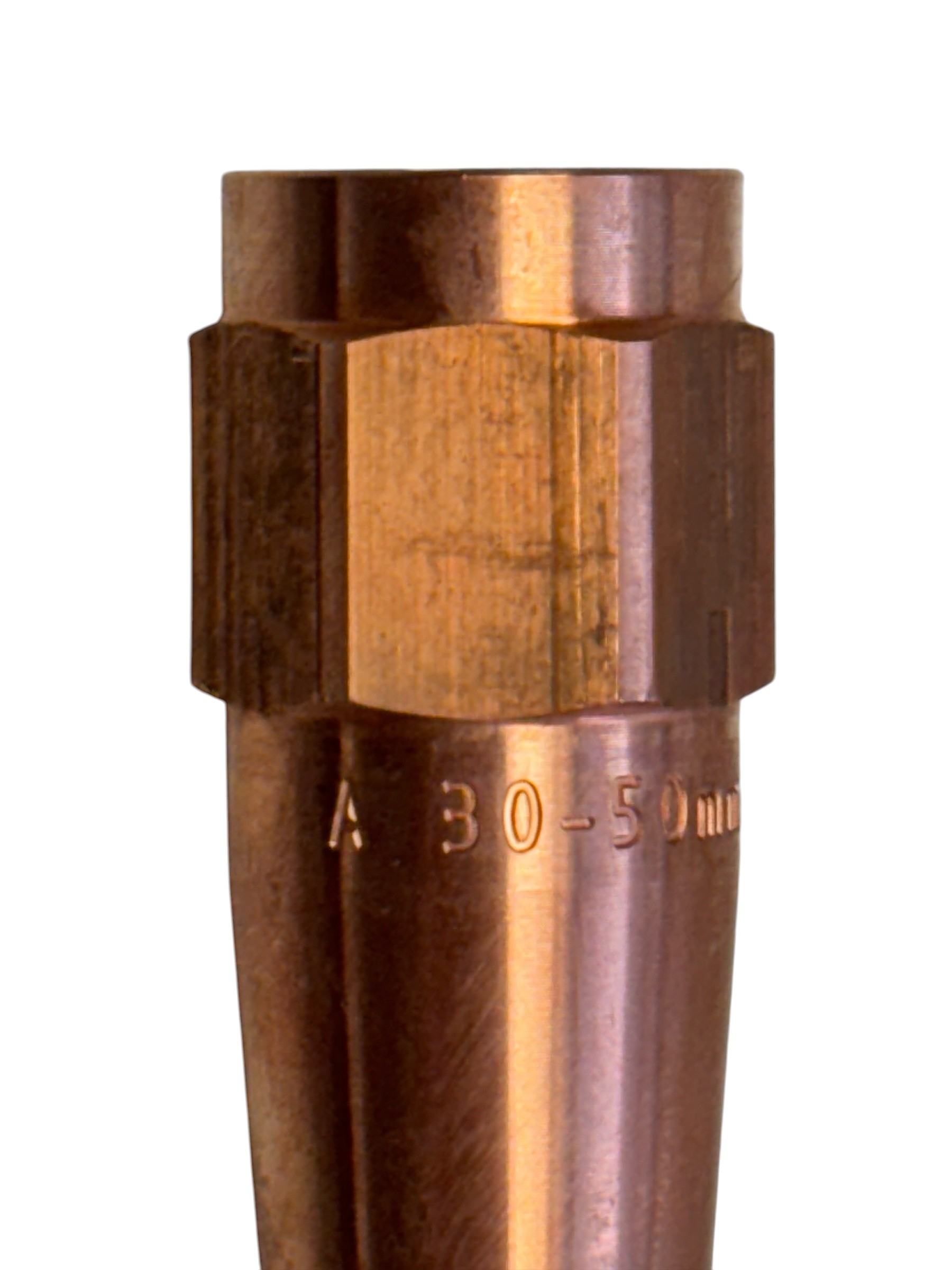 Kupferfarbene zylindrische Körper