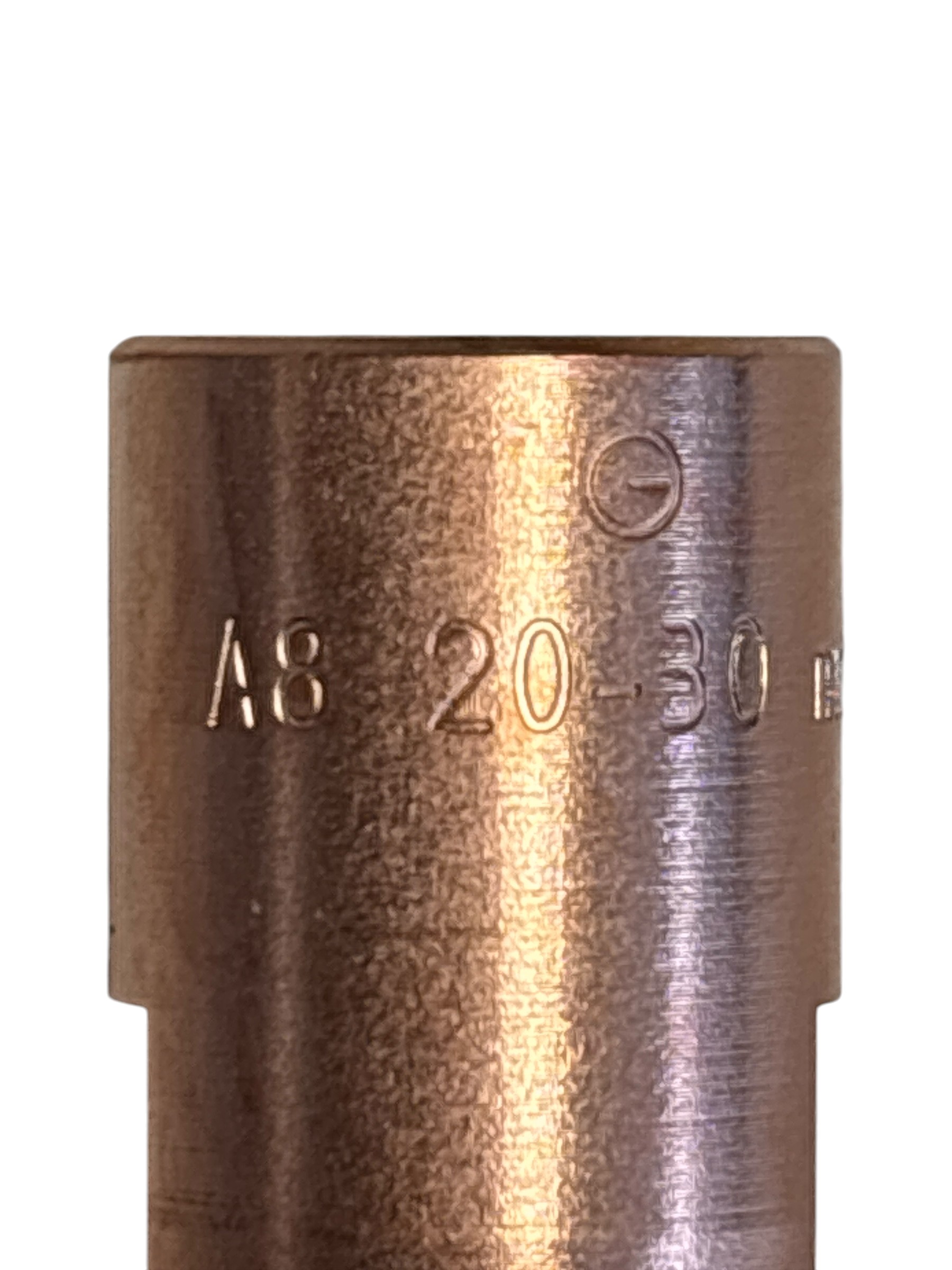 Kupferfarbene zylindrische Körper