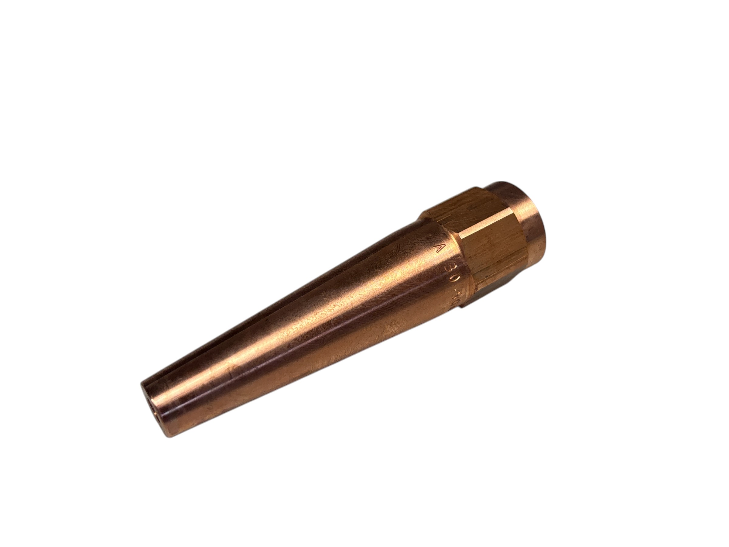 Kupferfarbene zylindrische Körper