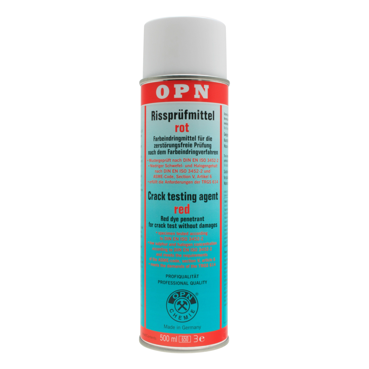 Eindring-Rissprüfsystem, Farbeindringmittel rot, 500 ml IDose