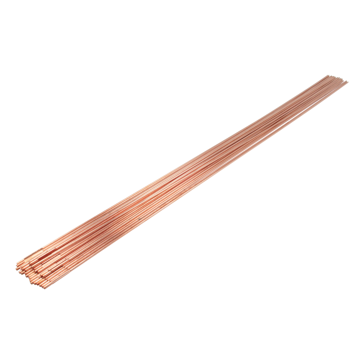 Kupferschweißdraht in langen, dünnen Stäben aus Kupfer
