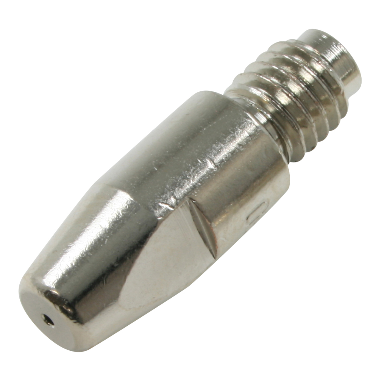 Vernickelte Stromdüse mit Gewinde M8x30 für Schweißgeräte
