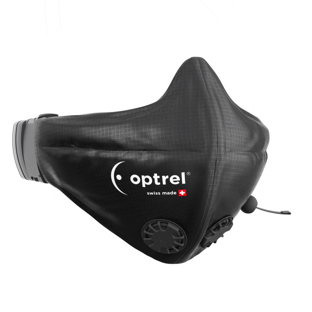 optrel® Mund-Nasenmaske swiss air, schwarz