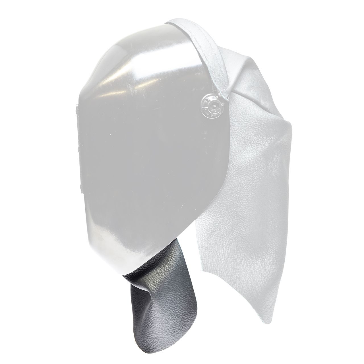 Brustlatz für GF-K 4 Kopfschirm aus Leder, mit selbstklebendem Klettverschluss