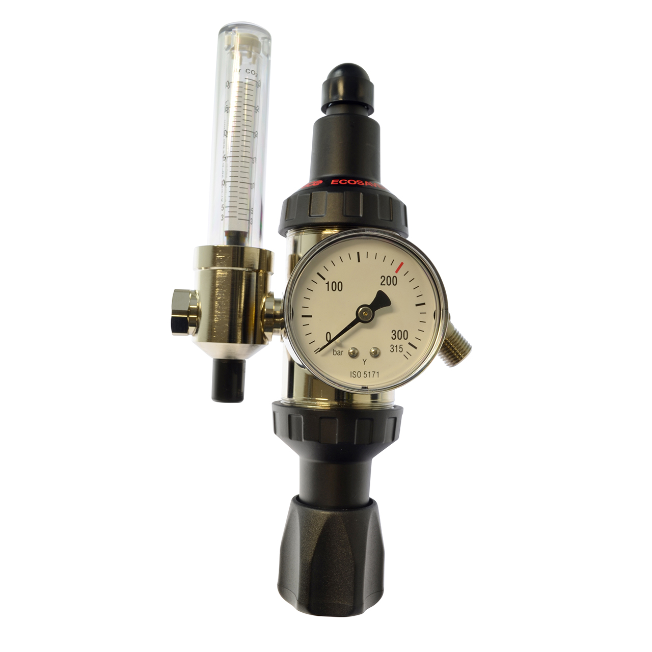 Gasspardruckminderer ECOSAVER+ 300 bar, mit Flowmeter 3 - 30 L/min