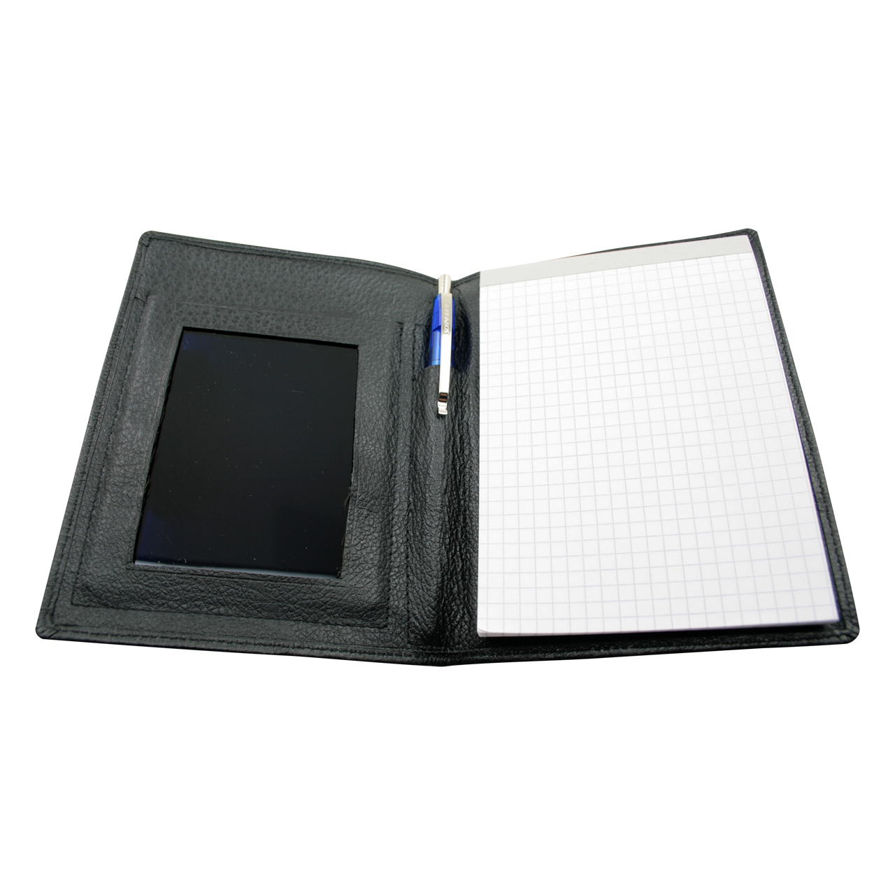 Taschenschutzschild mit Notizblock, mit Ofenschauglas DIN 4/7