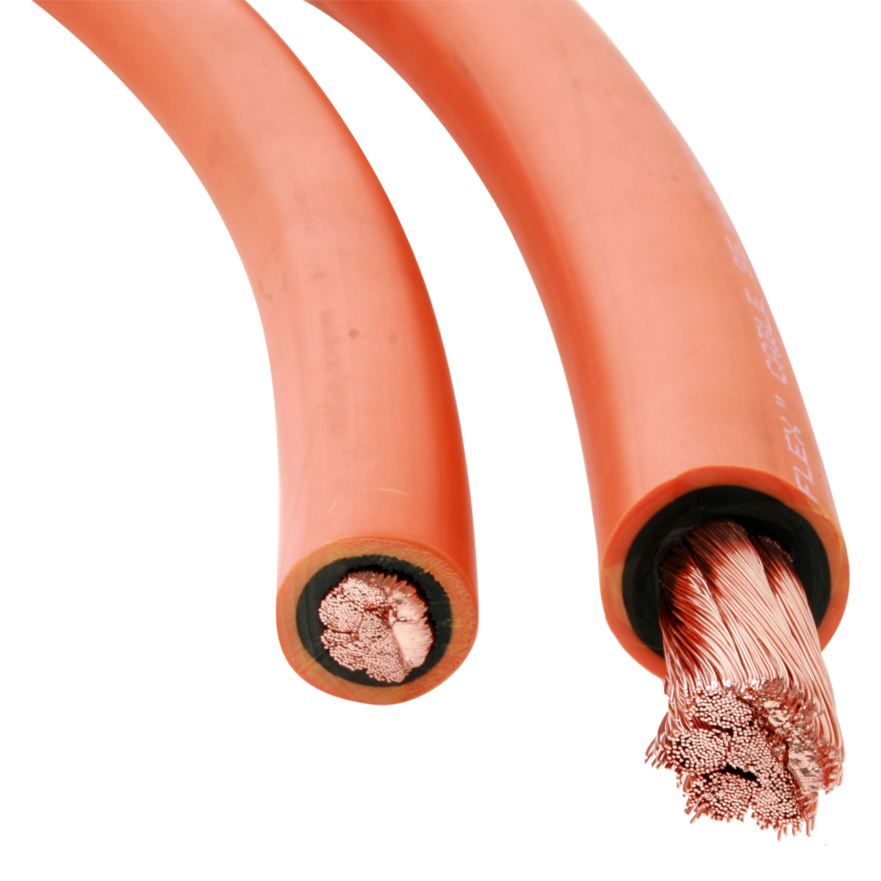 Schweißkabel DOUFLEX, Meterware, 70 mm², PVC Mantel, orange
