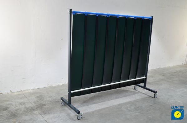 SST5 Schutzwand 2 x 2,15 m, PVC-Lamellen 300 x 2 x 1600 mm, grün R9
