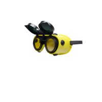 Schweißerbrille mit Klapprahmen, gelb, Gläser Ø 50 mm