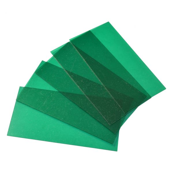 Innenscheiben für optrel®, 55 x 107 x 1 mm, grün, 1,5 DIN, 5er Pack