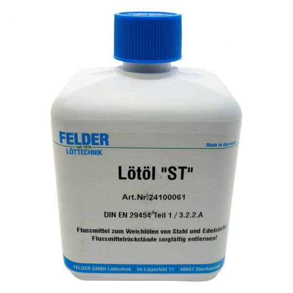 Lötöl ST (F-SW11) für Stahl und Edelstahl, in Kunststoffflasche