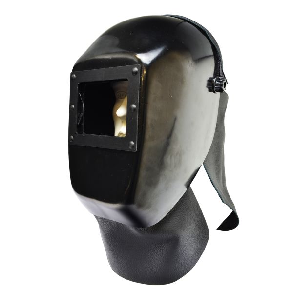 WKS Schweißer-Kopfschutzschild GF-K 4, Kopf- & Brustlatz mit Klett, ohne Gläser