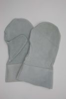 Schutzhandschuh aus Spalt-Leder, Fausthandschuh mit Stulpe ca. 28 cm