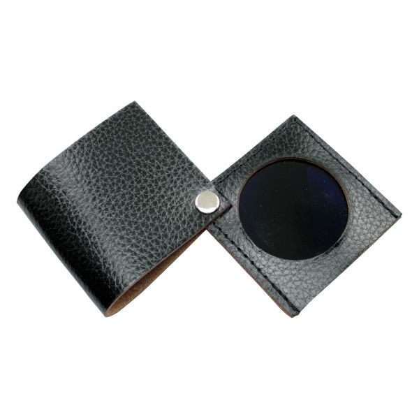 Taschenschutzschild mit Etui, mit NEOTHERM Ofenschauglas, DIN 4/7, Ø 50 mm