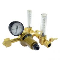 Flaschendruckminderer Edelgase mit Doppelflowmeter 0 - 30 l/min (200 bar)