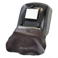 Freisichtschutzschild GLASIT 5050 - mit Lederlatz, ohne Gläser