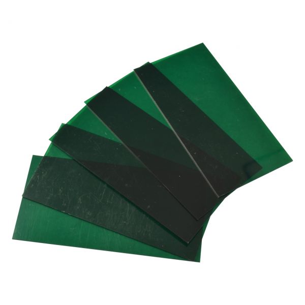 Innenscheiben für optrel®, 55 x 107 x 1 mm, grün, 2 DIN, 5er Pack
