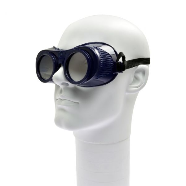 Korbbrille aus Weich-PVC mit PC Scheibe, klar, Ø50 mm