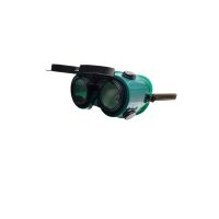 Schweißerbrille mit Klapprahmen, grün, Gläser Ø 50 mm