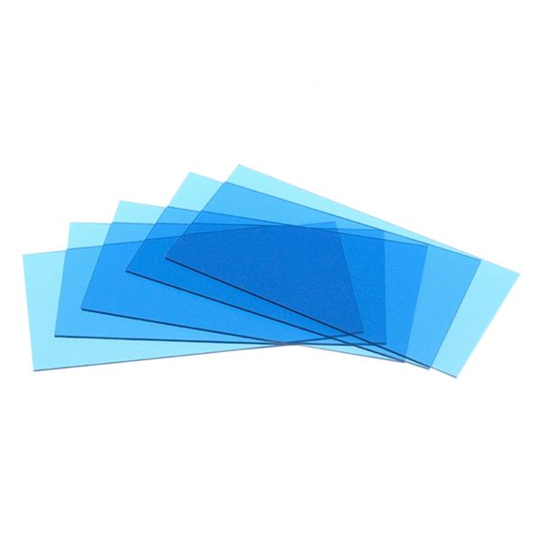 Innenscheiben für optrel® OSE/OSC/e640, 51 x 107 x 1 mm, blau, 1 DIN