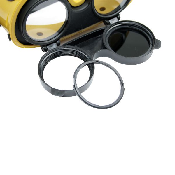 Schweißerbrille mit Klapprahmen, Gläser Ø 50 mm, klar, splitterfrei