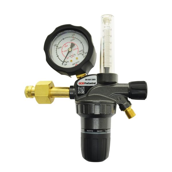 Flaschendruckminderer ProControl, Argon/Co2, 200 bar, 0 - 30 l/min Flowmeter
