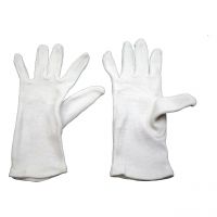 Baumwoll-Trikot-Handschuh, schwere Ausführung (gedoppelt), weiß, Größe 10